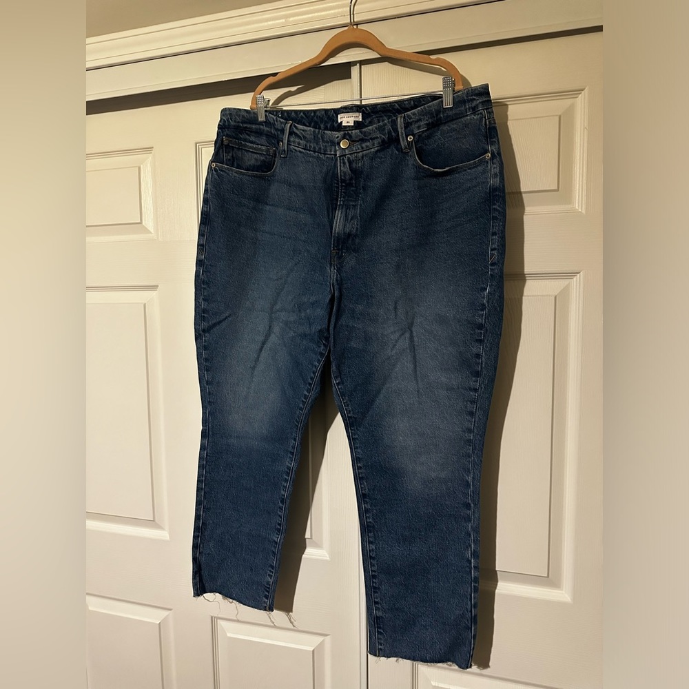 Good American straight leg denim